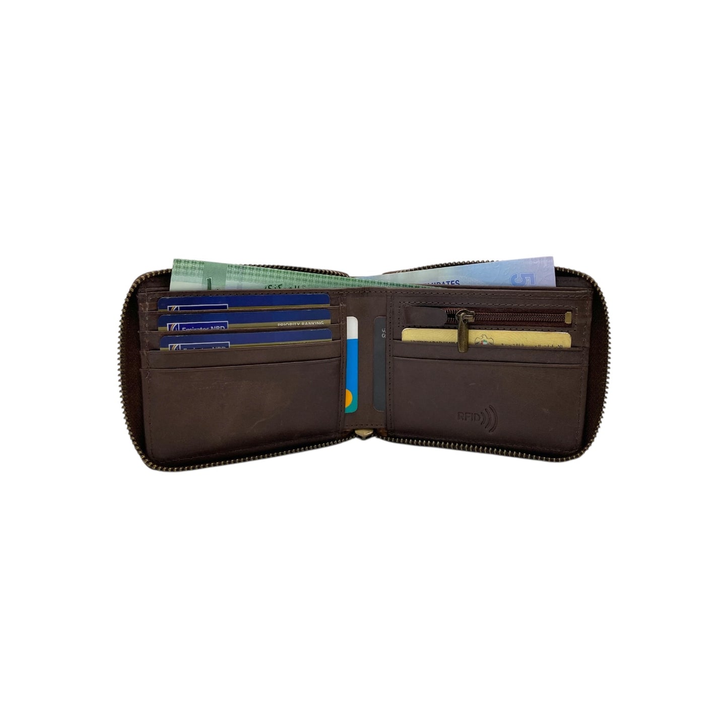 ZipVault 11 Card Full Zip Wallet RFID #4675Z