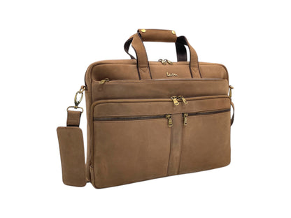 Explorer Premium Vintage Leather Laptop Bag #2888