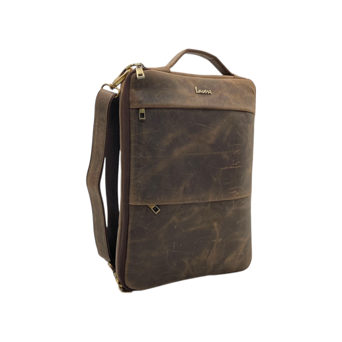 Ultra Light Premium Vintage Leather Laptop Bag # 2846