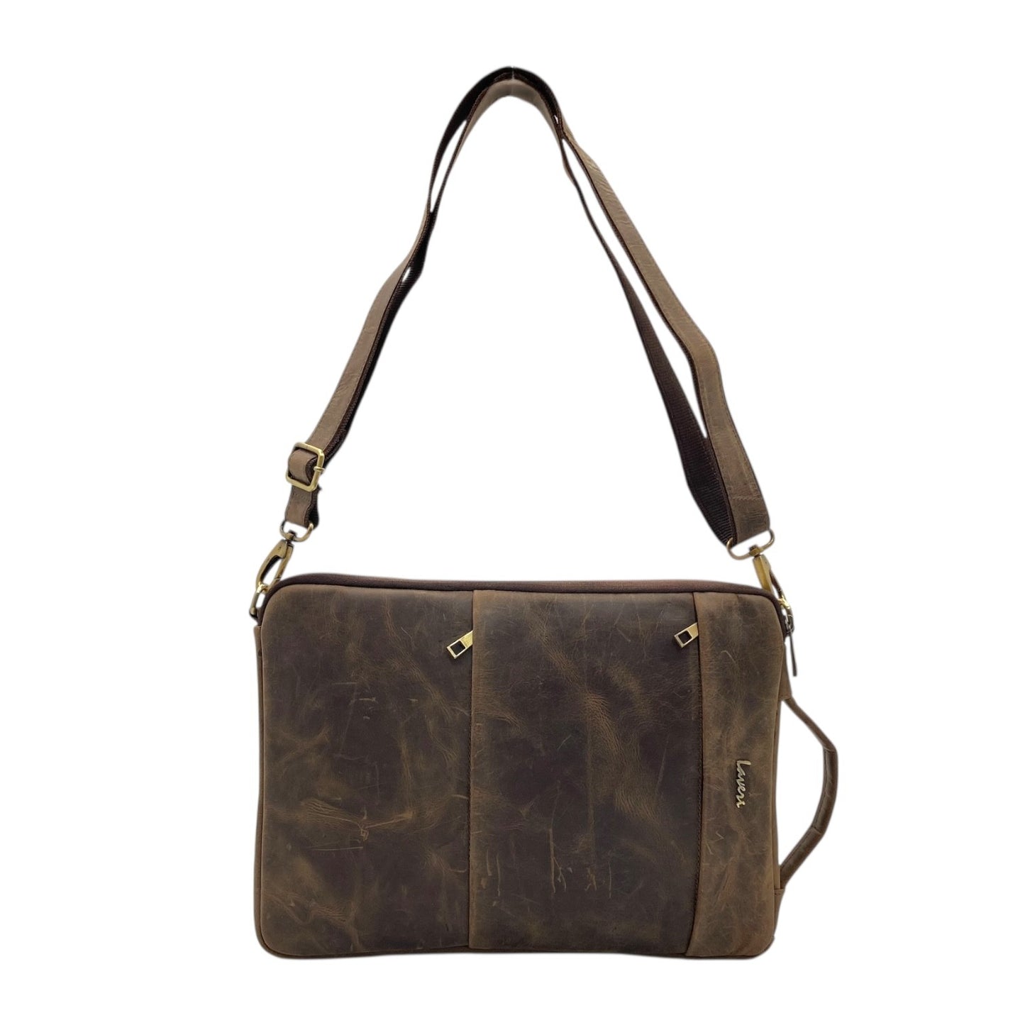 Ultra Light Premium Vintage Leather Laptop Bag # 2846