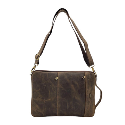 Ultra Light Premium Vintage Leather Laptop Bag # 2846