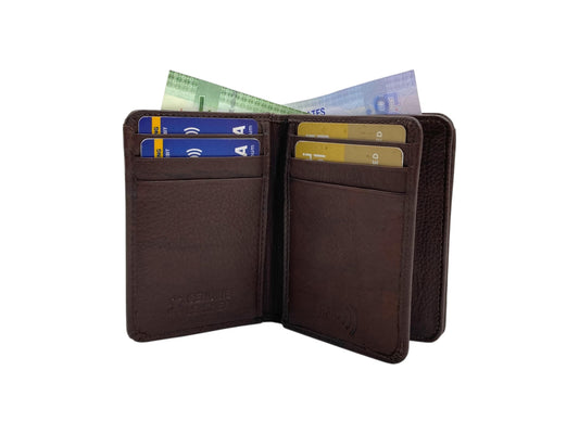 Compact Credit Cards & Cash Wallet With RFID # 4193A [ELASTIC]