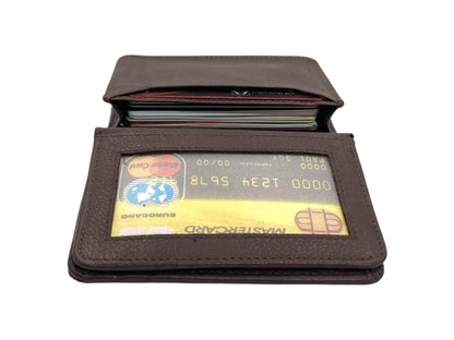 Compact Credit Cards & Cash Wallet With RFID # 4193A [ELASTIC]