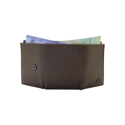 RFID Compact Trifold Cards & Cash Wallet #  1891 Button