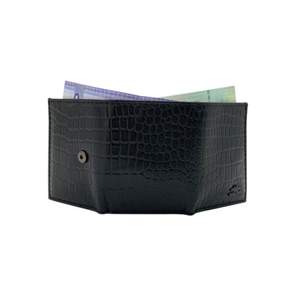 RFID Compact Trifold Cards & Cash Wallet #  1891 Button