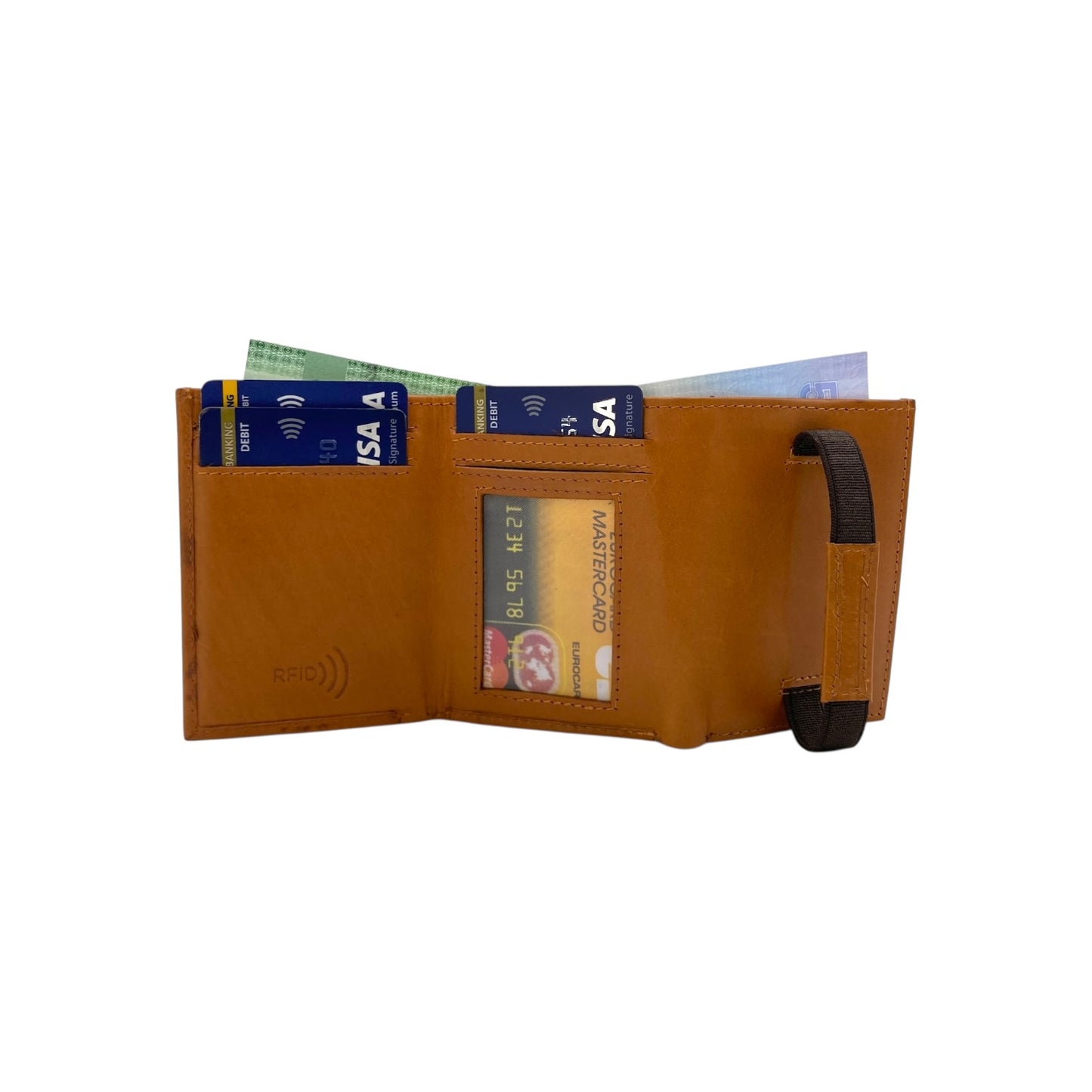 RFID Compact Z-Trifold Cards & Cash Wallet #  1891Z