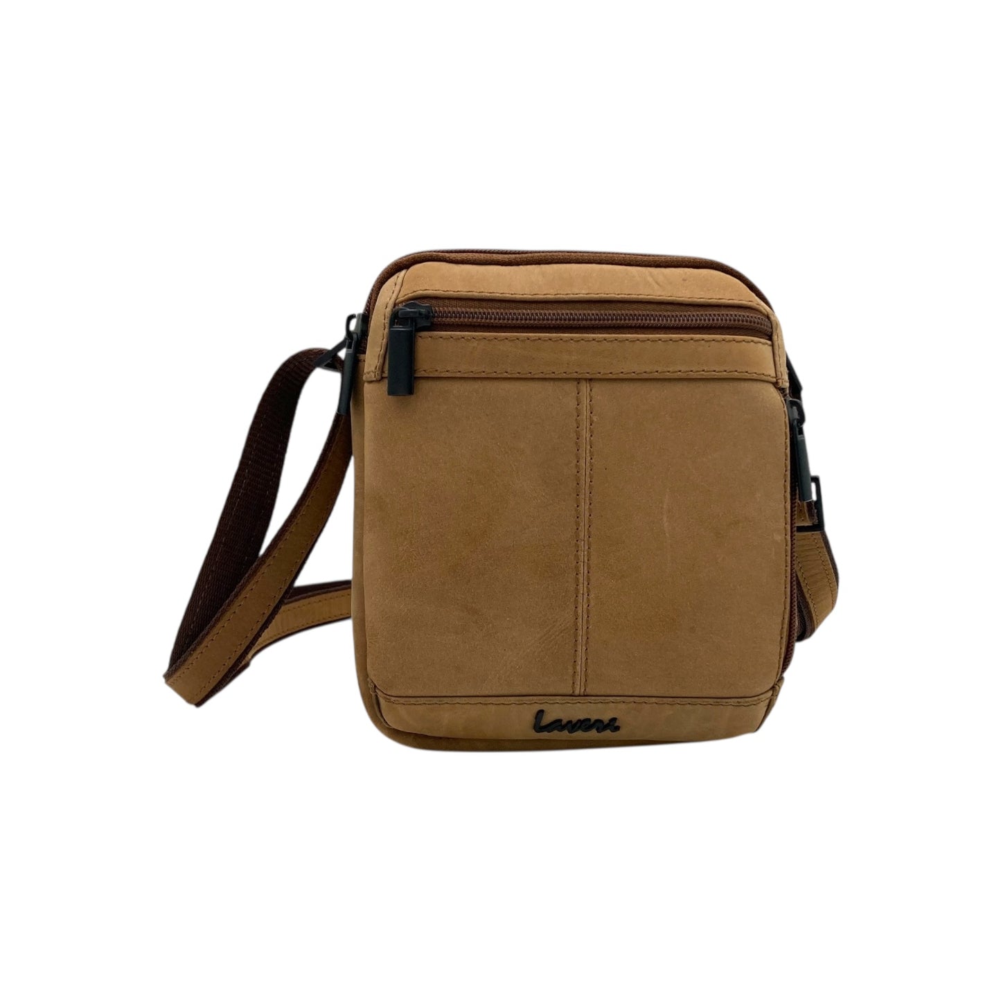 Vintage Leather Men's Leather Sling Bag – Crossbody Travel Bag with Multiple Compartments /Messenger Bag # 2297S