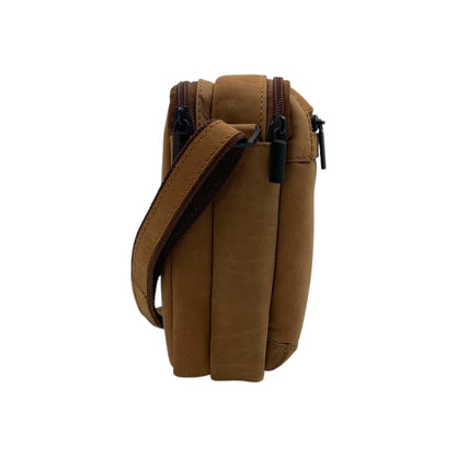 Vintage Leather Men's Leather Sling Bag – Crossbody Travel Bag with Multiple Compartments /Messenger Bag # 2297S