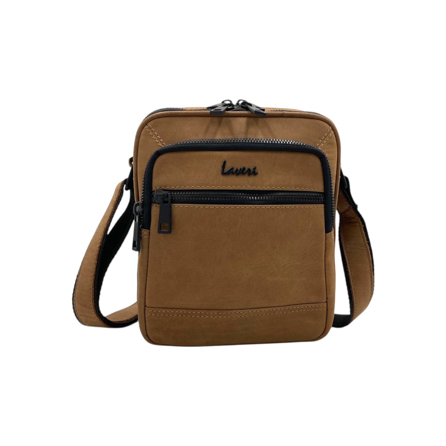 Vintage Leather Men's Leather Sling Bag – Crossbody Travel Bag with Multiple Compartments /Messenger Bag # 2677