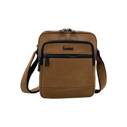 Vintage Leather Men's Leather Sling Bag – Crossbody Travel Bag with Multiple Compartments /Messenger Bag # 2677