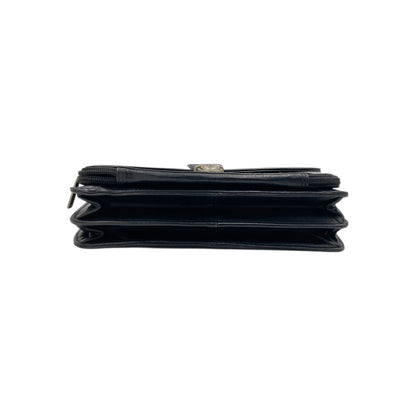 Hand Pouch, Wash Bag, Toiletry, Genuine Leather # 2030