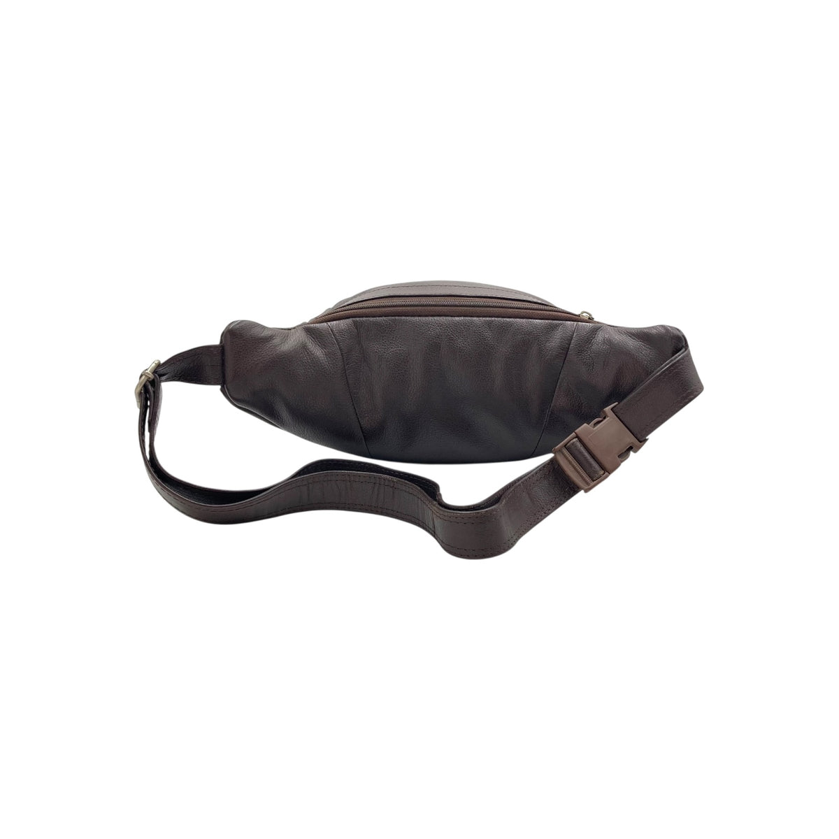 Classic Leather Belt Bag with Three Zippers – Sling Bag for Men & Women ,Belt pouch, Leather Waist Bag  # 2072
