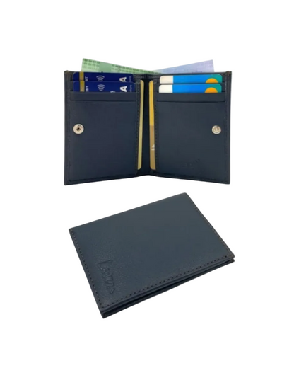 Slim Bifold Inside Button Card & Cash Wallet # RFID 1977L
