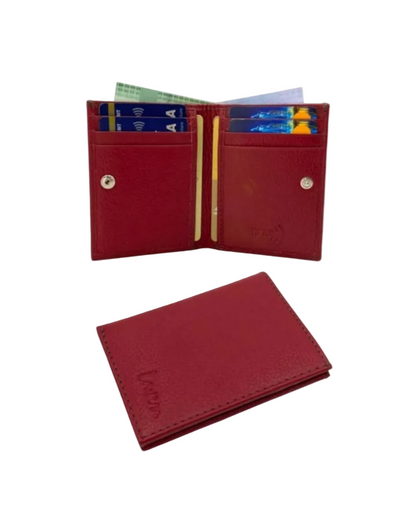 Slim Bifold Inside Button Card & Cash Wallet # RFID 1977L