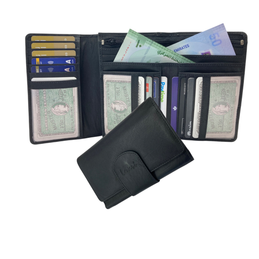 Women's Multi-Color Trifold Leather Wallet  # 1077