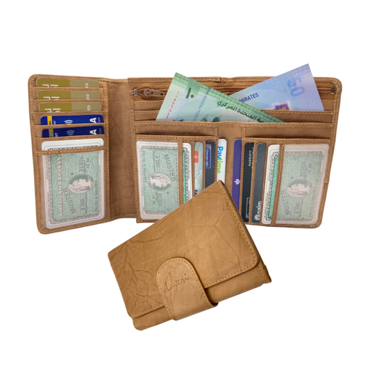 Women's Multi-Color Trifold Leather Wallet  # 1077
