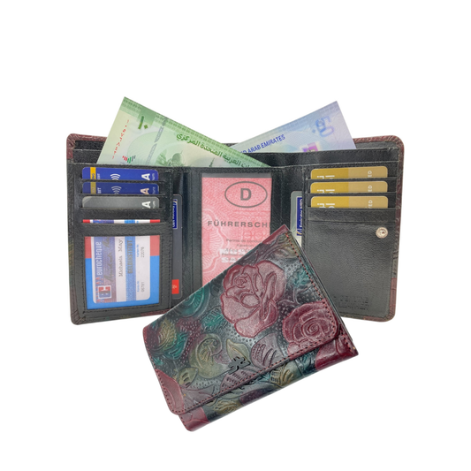 Women's Multi-Color Leather Wallet  # 1681