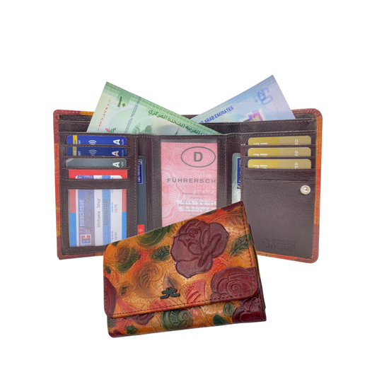 Women's Multi-Color Leather Wallet  # 1681