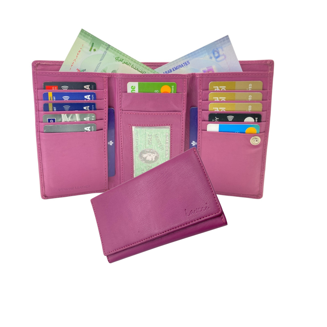 Women's Multi-Color Leather Wallet  # 1839