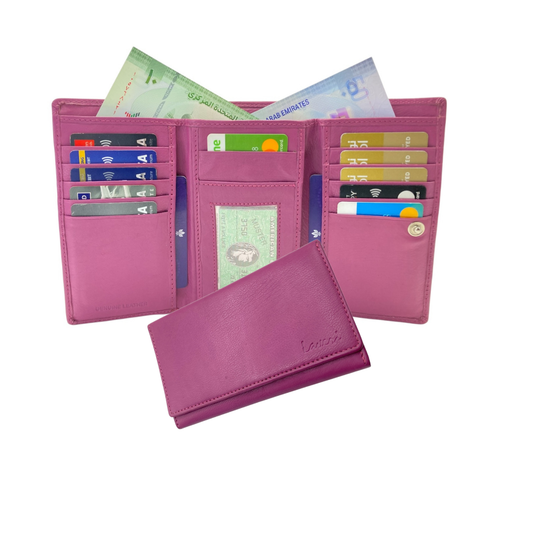Women's Multi-Color Leather Wallet  # 1839