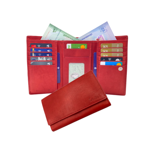 Women's Multi-Color Leather Wallet  # 1839