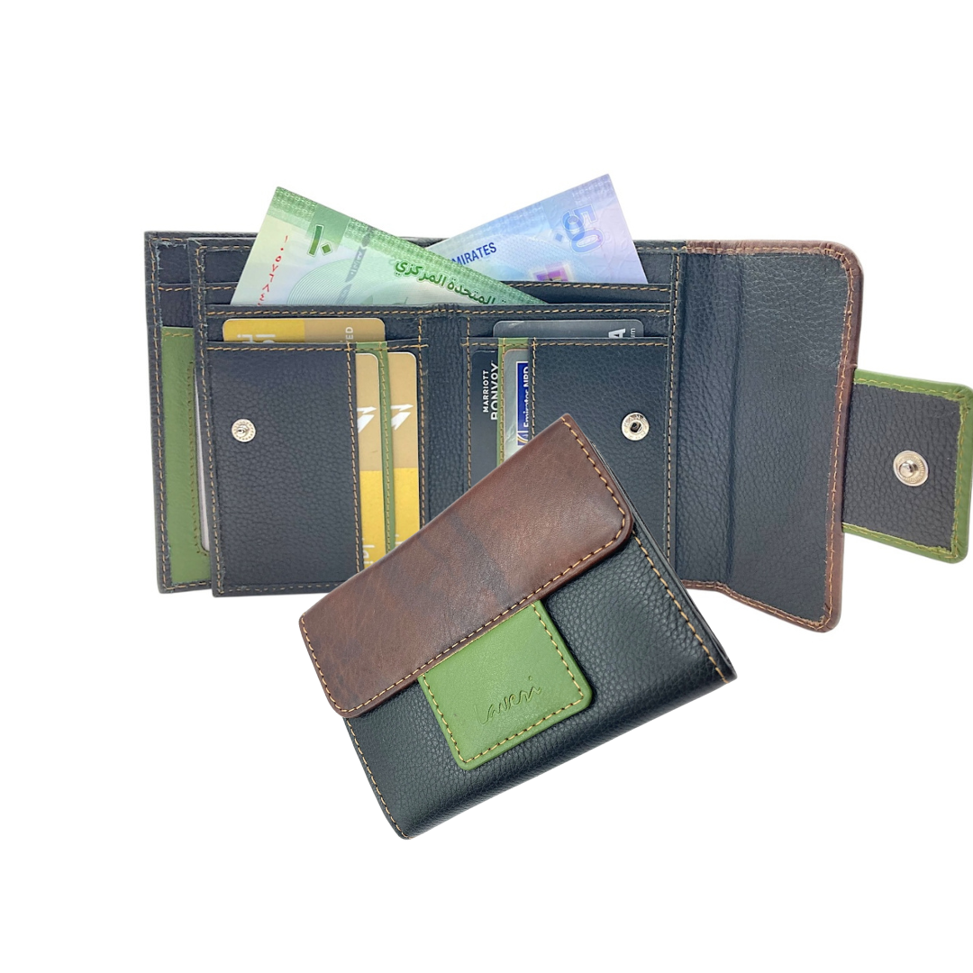 Women's Multi-Color Leather Wallet # 4009