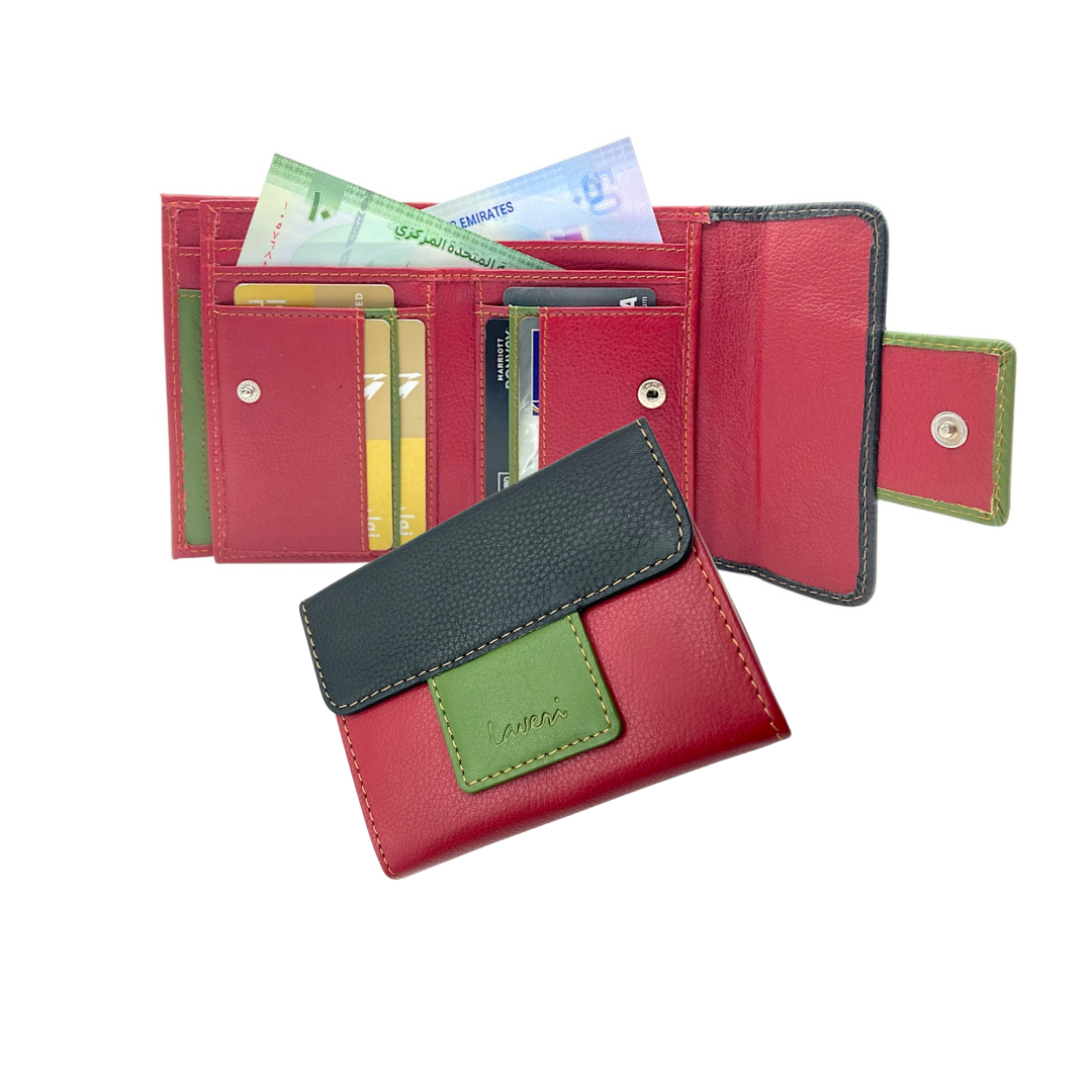 Women's Multi-Color Leather Wallet # 4009