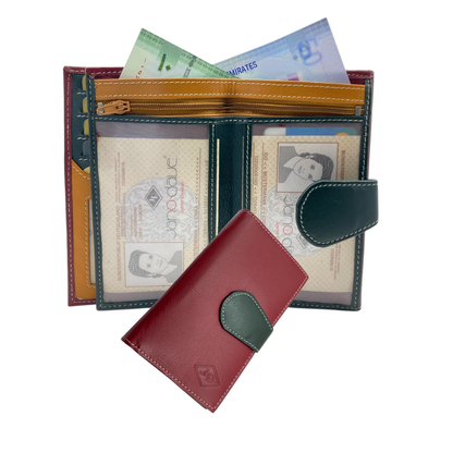 Women's Multi-Color Leather Wallet # JD1087/MA-105