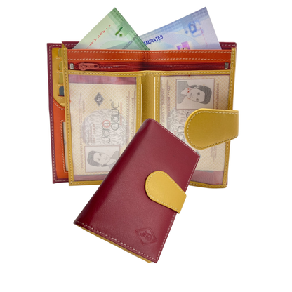 Women's Multi-Color Leather Wallet # JD1087/MA-105