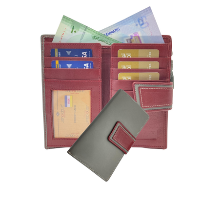Women's Multi-Color Leather Wallet  # JD2029
