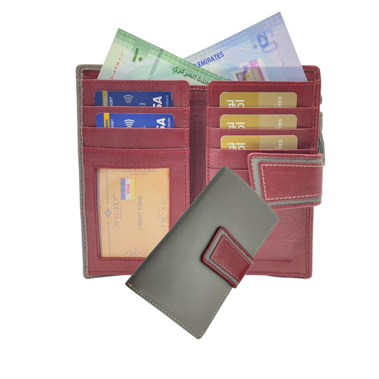 Women's Multi-Color Leather Wallet  # JD2029