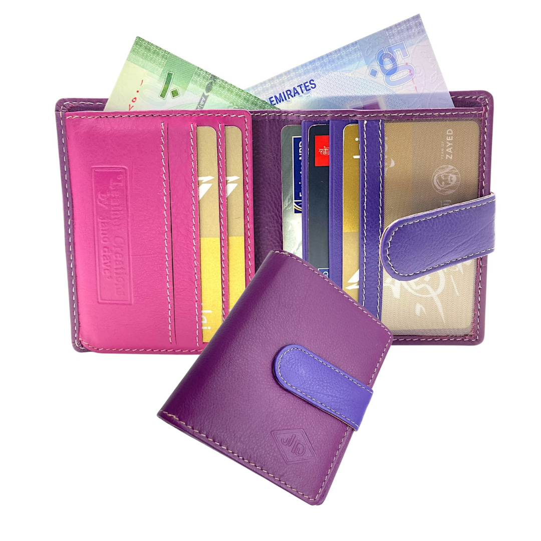 Women's Multi-Color Leather Wallet t # JD1126