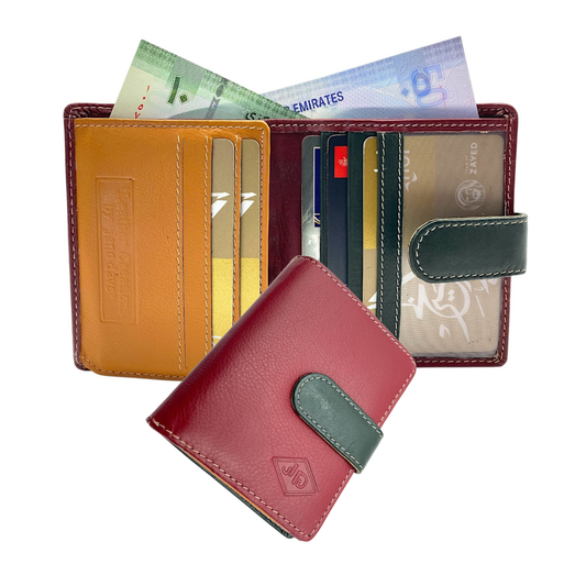 Women's Multi-Color Leather Wallet t # JD1126