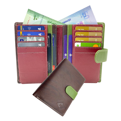 Women's Multi-Color Leather Wallet # JD4140