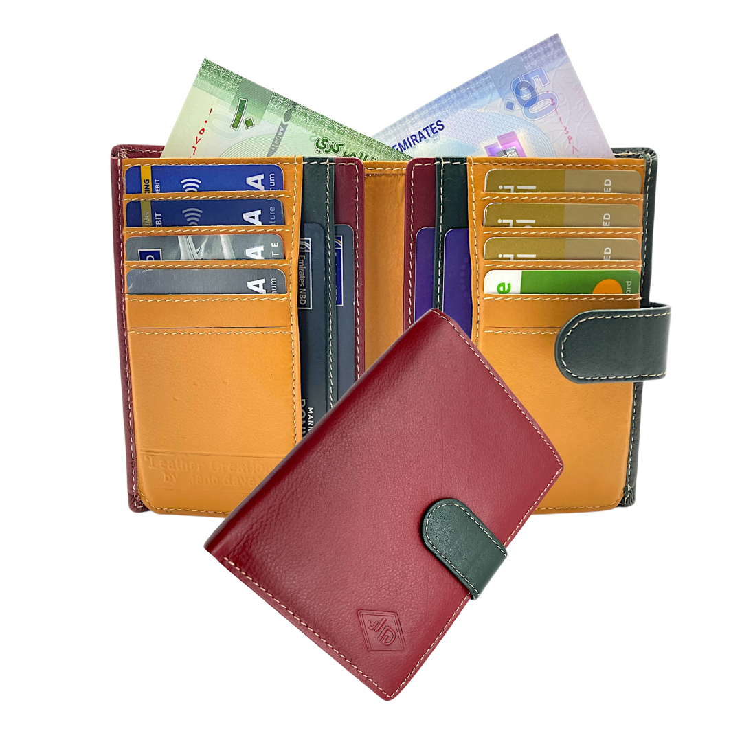 Women's Multi-Color Leather Wallet # JD4140
