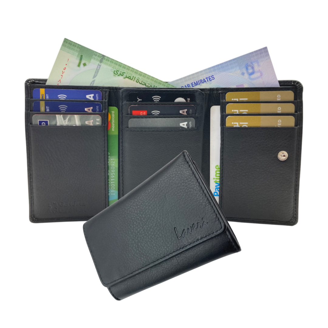 Women's Multi-Color TriFold Leather Wallet  # 1354NP