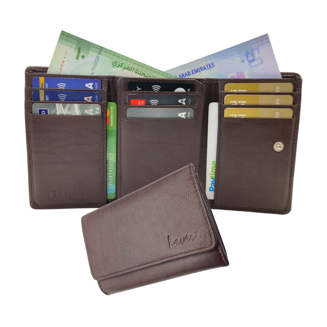 Women's Multi-Color TriFold Leather Wallet  # 1354NP