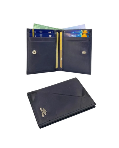 Slim Bifold Inside Button Card & Cash Wallet # RFID 1977L