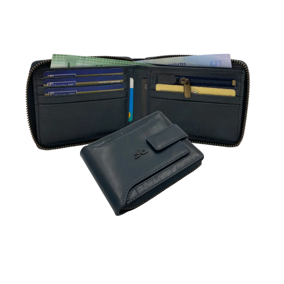 ZipVault 11 Card Full Zip Wallet RFID #4675Z