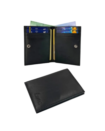 Slim Bifold Inside Button Card & Cash Wallet # RFID 1977L