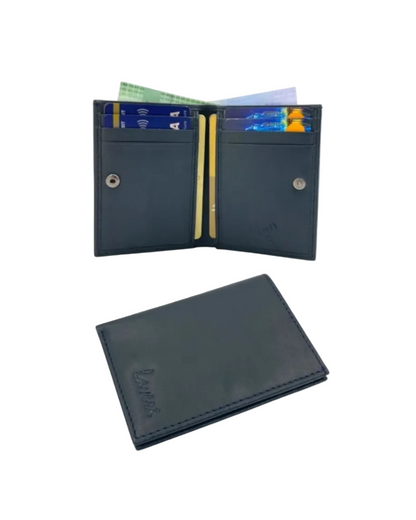 Slim Bifold Inside Button Card & Cash Wallet # RFID 1977L