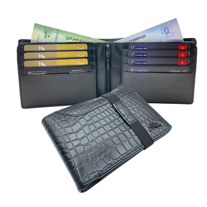 VIP Collection Men's Bifold Wallet # RFID 1244 Elastic