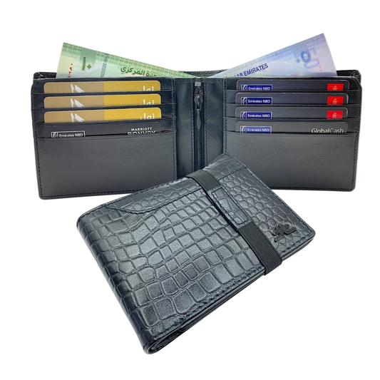 VIP Collection Men's Bifold Wallet # RFID 1244 Elastic