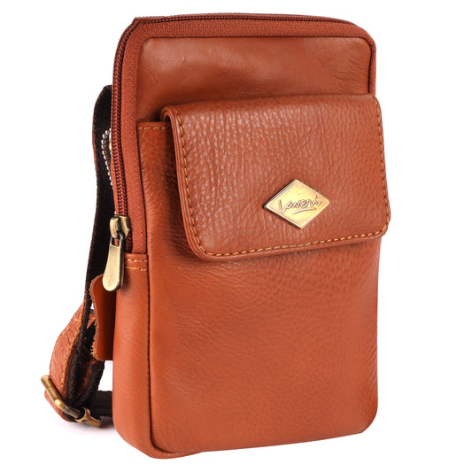 Musk Leather Crossbody/Messenger Bag #2873