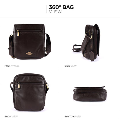 Kabi Leather Crossbody/Messenger Bag #2355