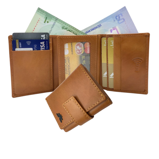 Trifold Wallet RFID Slim Wallets 10 Card - 1539L