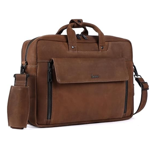 Expandable Leather Laptop Organiser Premium  # 2819