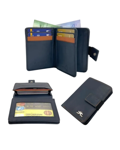 Compact Credit Cards & Cash Wallet With RFID # 4193A [EL.LOOP]