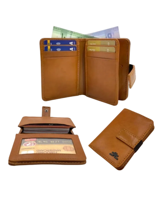 Compact Credit Cards & Cash Wallet With RFID # 4193A [EL.LOOP]