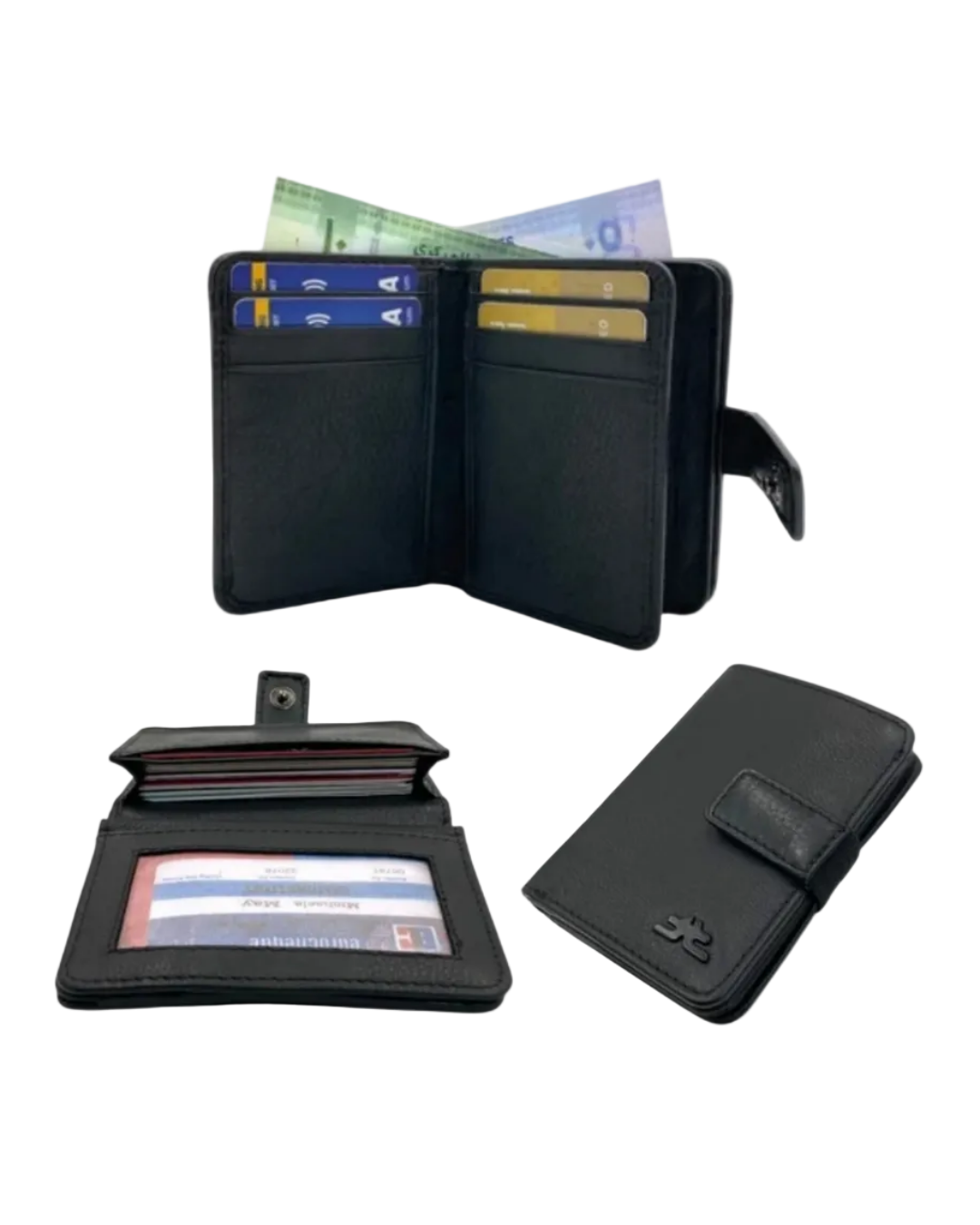 Compact Credit Cards & Cash Wallet With RFID # 4193A [EL.LOOP]